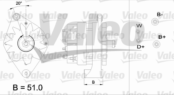 Generator / Alternator 436439 VALEO