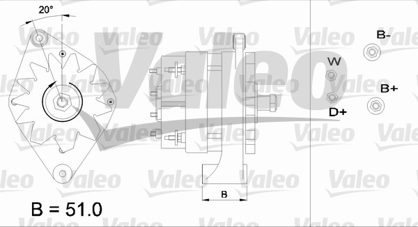 Generator / Alternator 436440 VALEO