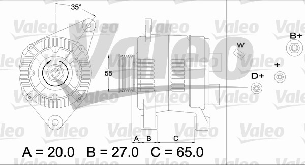 Generator / Alternator 436465 VALEO