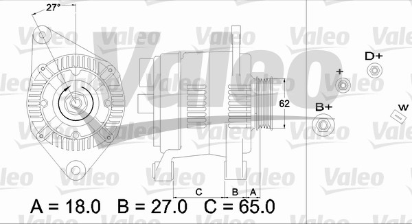 Generator / Alternator 436468 VALEO