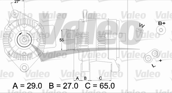 Generator / Alternator 436470 VALEO