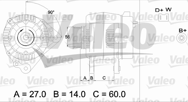 Generator / Alternator 436482 VALEO