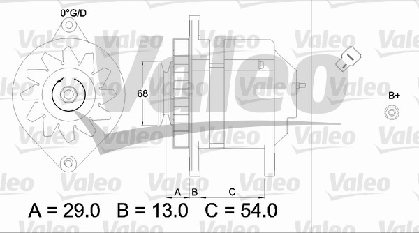 Generator / Alternator 436500 VALEO