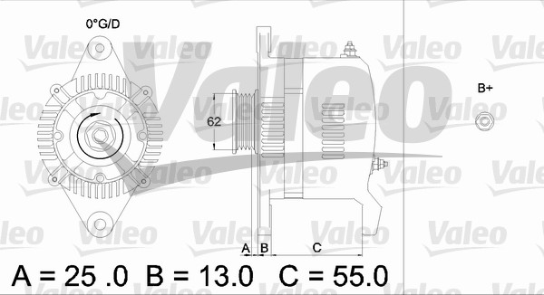 Generator / Alternator 436503 VALEO