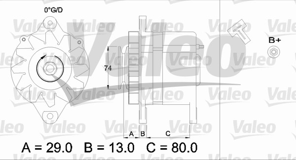 Generator / Alternator 436505 VALEO
