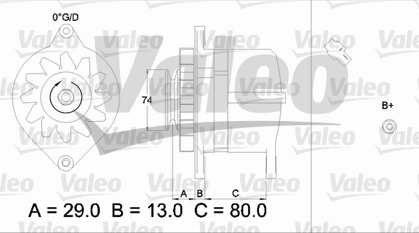 Generator / Alternator 436506 VALEO
