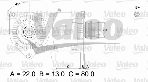 Generator / Alternator 436508 VALEO