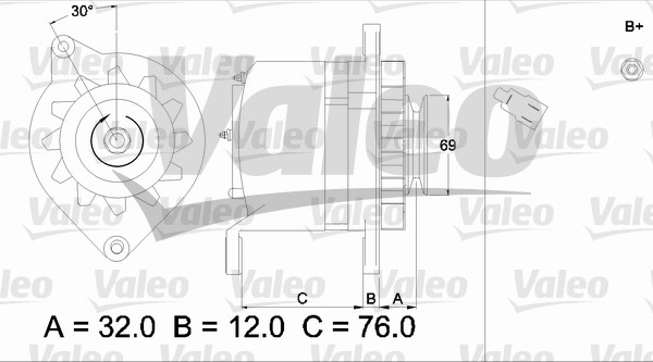Generator / Alternator 436526 VALEO