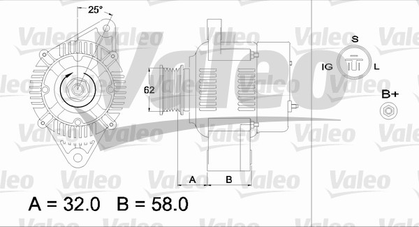Generator / Alternator 436536 VALEO