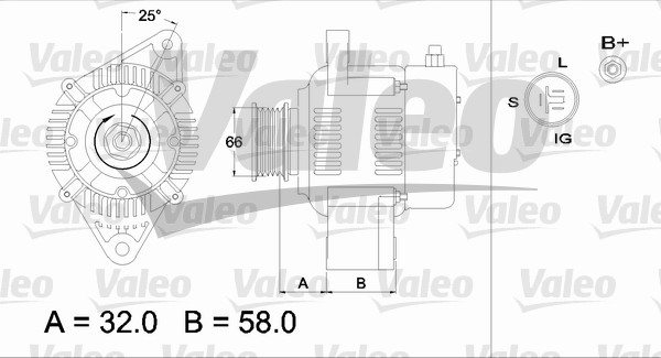 Generator / Alternator 436537 VALEO