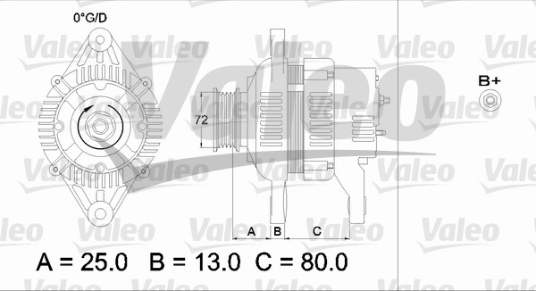 Generator / Alternator 436545 VALEO