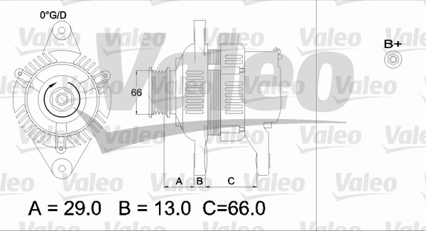 Generator / Alternator 436548 VALEO