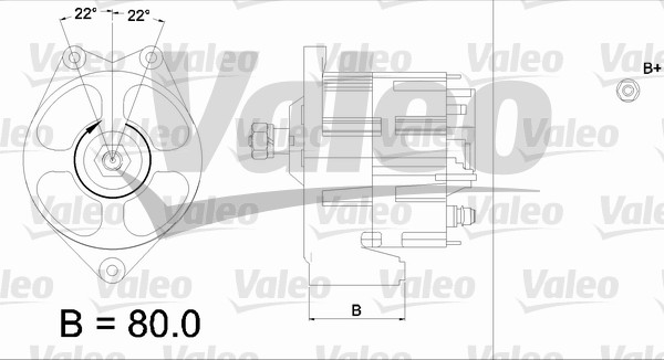 Generator / Alternator 436572 VALEO