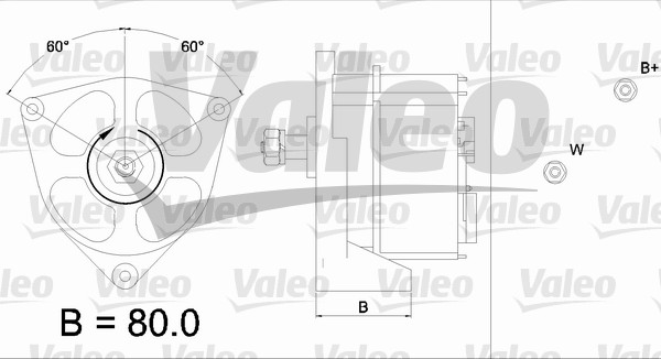 Generator / Alternator 436578 VALEO