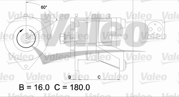 Generator / Alternator 436582 VALEO