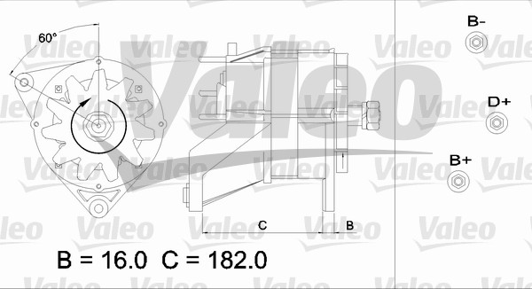 Generator / Alternator 436583 VALEO