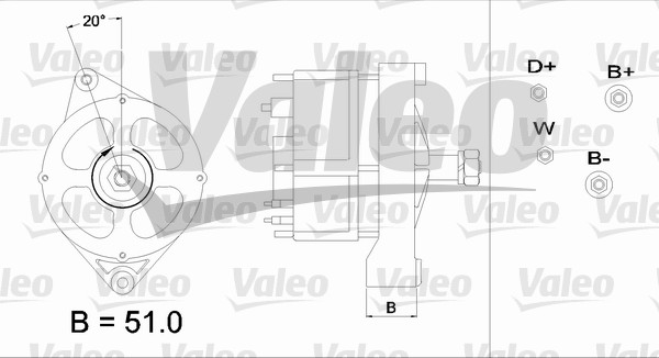 Generator / Alternator 436590 VALEO