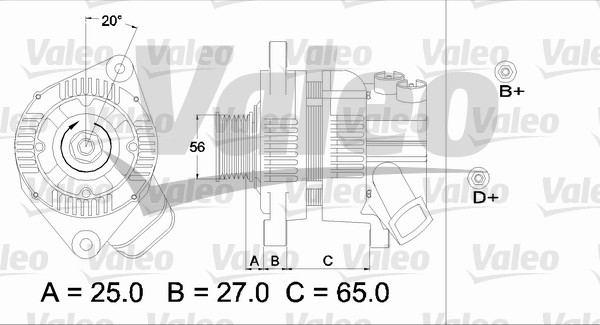 Generator / Alternator 436612 VALEO