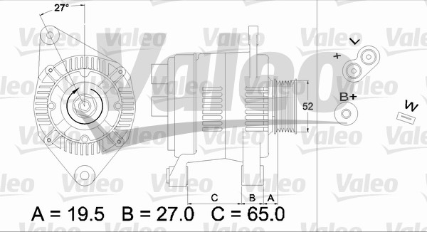 Generator / Alternator 436616 VALEO