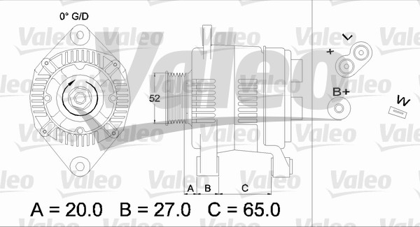 Generator / Alternator 436617 VALEO