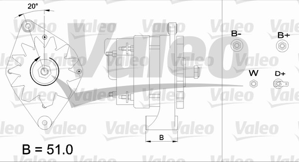 Generator / Alternator 436639 VALEO