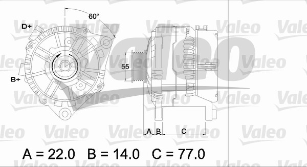 Generator / Alternator 436685 VALEO