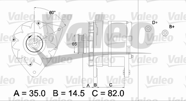Generator / Alternator 436689 VALEO