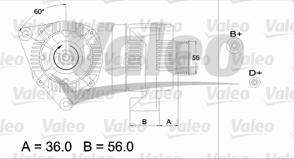 Generator / Alternator 436718 VALEO