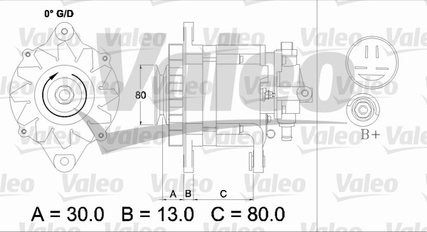 Generator / Alternator 436725 VALEO