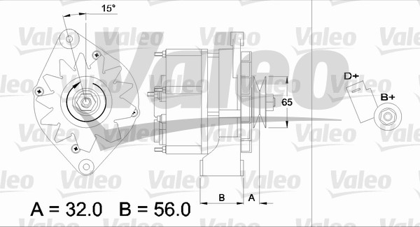 Generator / Alternator 436726 VALEO
