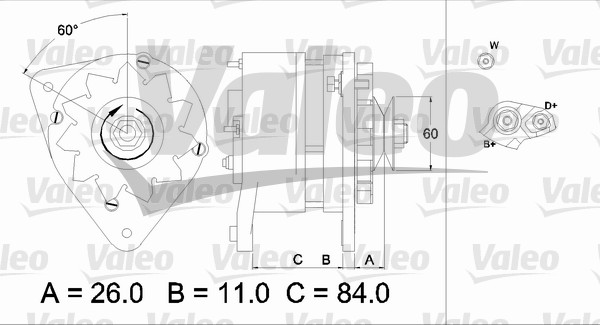 Generator / Alternator 436774 VALEO