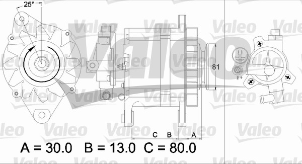 Generator / Alternator 437135 VALEO