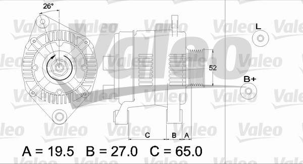 Generator / Alternator 437142 VALEO