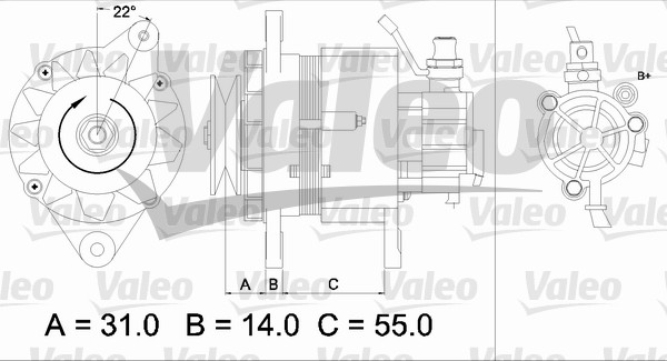 Generator / Alternator 437145 VALEO