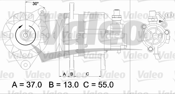 Generator / Alternator 437146 VALEO