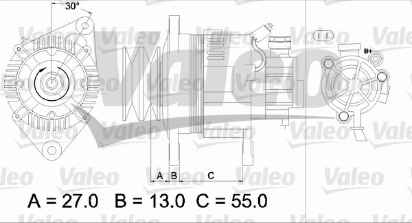 Generator / Alternator 437147 VALEO