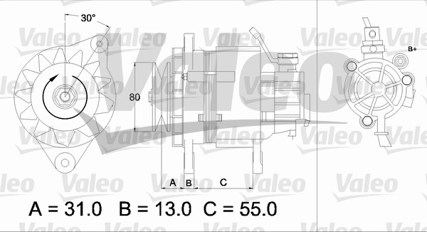 Generator / Alternator 437148 VALEO