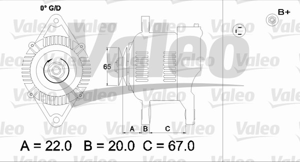 Generator / Alternator 437163 VALEO
