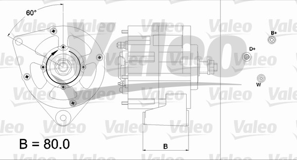 Generator / Alternator 437167 VALEO