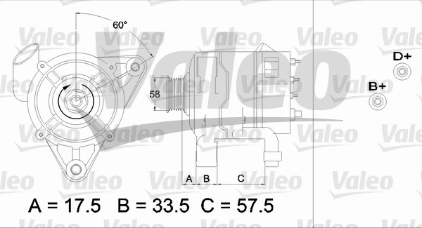 Generator / Alternator 437181 VALEO