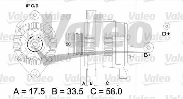Generator / Alternator 437212 VALEO