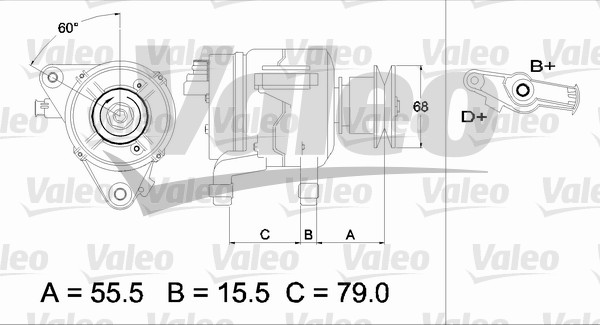 Generator / Alternator 437218 VALEO