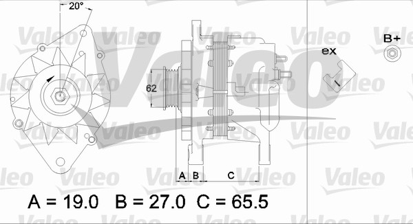 Generator / Alternator 437220 VALEO