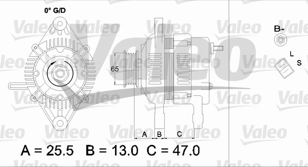 Generator / Alternator 437333 VALEO