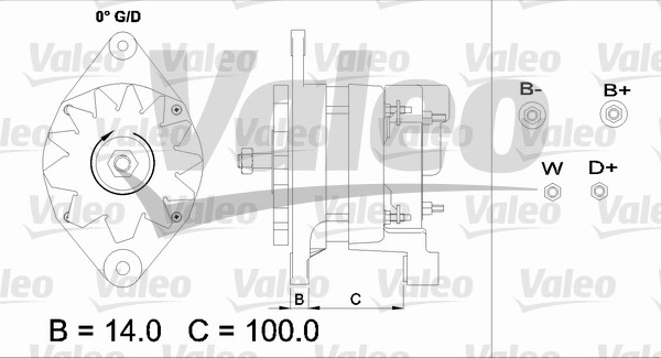 Generator / Alternator 437352 VALEO
