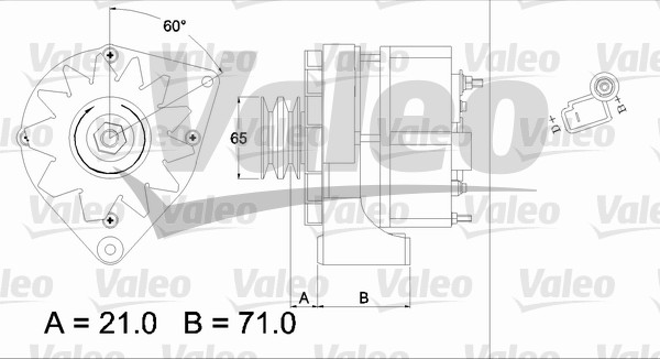 Generator / Alternator 437372 VALEO