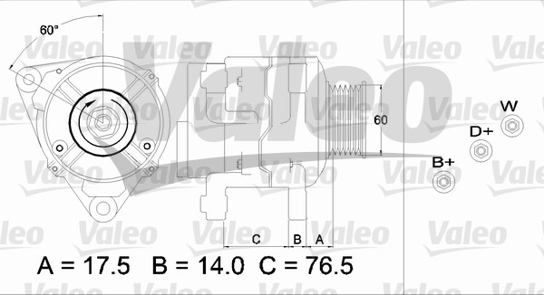 Generator / Alternator 437387 VALEO