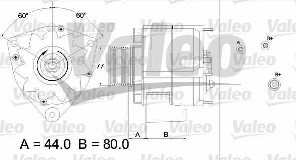 Generator / Alternator 437440 VALEO