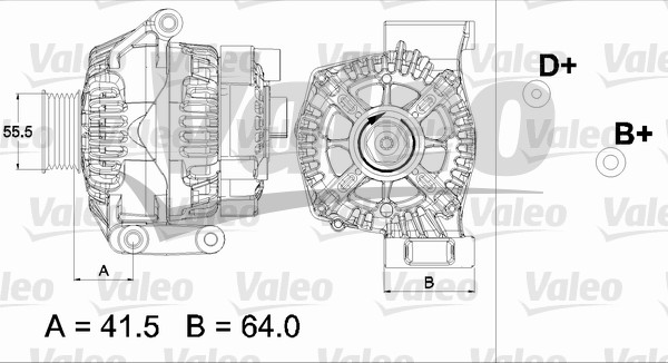 Generator / Alternator 437475 VALEO