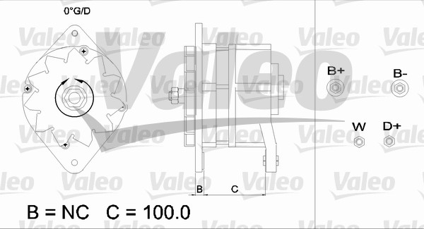 Generator / Alternator 437476 VALEO